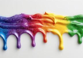 Colorful abstract paint splatter background photo