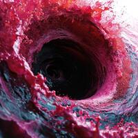 Vibrant abstract tunnel of color photo