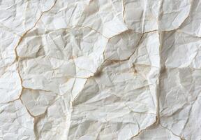 Crumpled paper texture background photo