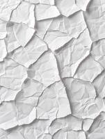 crumpled white paper background photo
