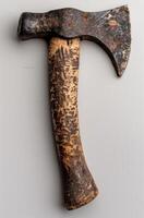 Vintage rustic axe head photo