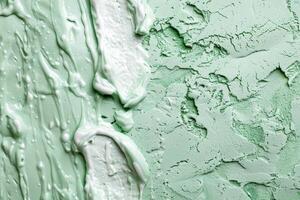 Textured green background with abstract patterns photo