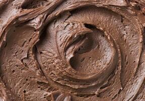 Smooth and creamy chocolate texture photo