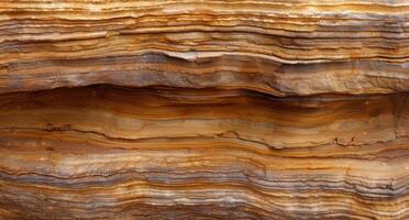 Detailed texture of layered sandstone rock formation photo