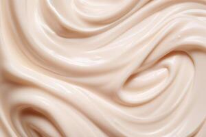Soft and smooth beige fabric texture photo