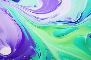 Vibrant fluid art abstract background photo