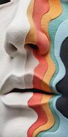 Colorful abstract textile pattern photo
