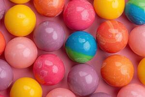 Colorful Easter eggs in close up photo