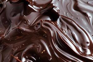 Smooth and rich chocolate texture photo