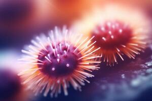 Vibrant abstract flower macro photo
