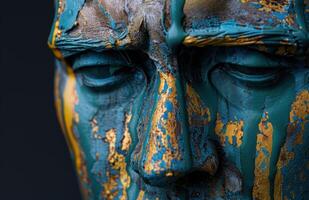 Weathered and textured abstract surface photo