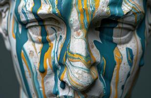 Vibrant abstract marble texture background photo