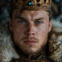 Regal portrait of a powerful ruler photo