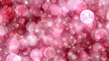 Sparkling pink bokeh background photo