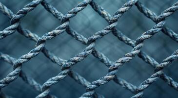 Intricate Rope Patterns in Icy Tones photo