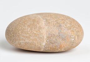 Closeup of a large, smooth river stone photo