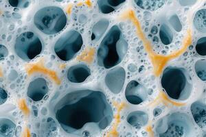 abstract fluid texture with bubbles and swirls photo