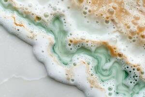 Abstract foam and bubble texture background photo