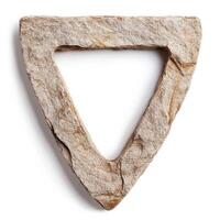 Rugged triangular stone shape photo