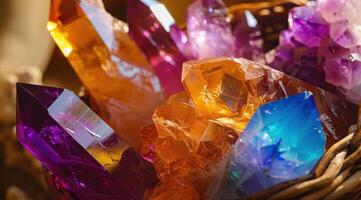 Vibrant Gemstone Crystals photo