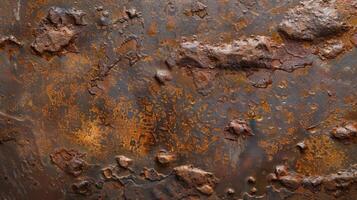 Rusty metal surface with textured patterns photo