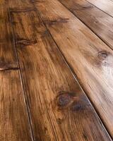 Rustic wooden floor texture background photo