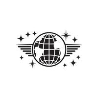 A globe art vector