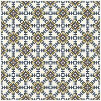 Seamless geometric Print pattern with interlocking gray and orange shapes on a white background. vector