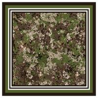 Square Camouflage print pattern designer scarf. beautiful monochrome color square dot pixel texture. doted and line geometric shape border. vector
