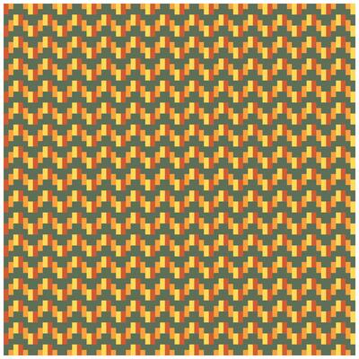 A seamless zigzag pattern with an autumn color palette. red, yellow and green background.