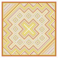 A visually striking abstract design arranged in a square pattern, showcasing a blend of colors and shapes. vector