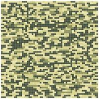 Digital camouflage pattern in shades of green, tan, and brown. vector