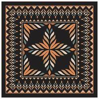 A square pattern featuring alternating red and black colors, creating a bold and striking visual effect. vector