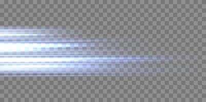Speed rays, light neon flow, zoom in motion effect, blue glow speed lines, colorful light trails, perspective stripes. Abstract background, illustration. vector