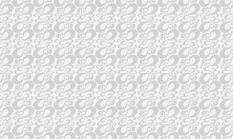 Elegant White Damask Pattern vector