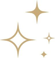 Set of blinking stars, sparks and sparkles. Shining twinkle sunburst shapes collection. Magic light flare pack for design template, poster, banner, brochure, leaflet. gold glitter illustration vector