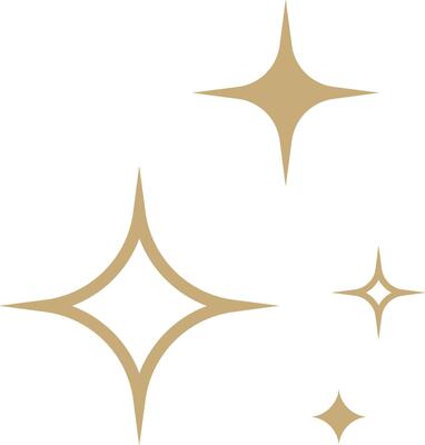 Set of blinking stars, sparks and sparkles. Shining twinkle sunburst shapes collection. Magic light flare pack for design template, poster, banner, brochure, leaflet. gold glitter illustration