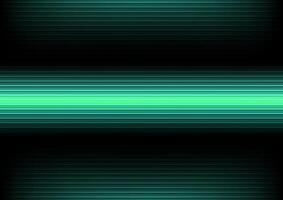 Abstract background with green neon beam vector