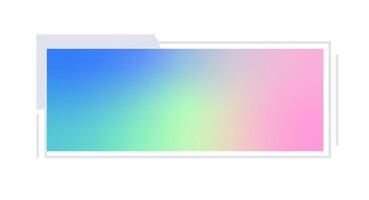 Futuristic element illustration. Colorful lower third overlay. vector
