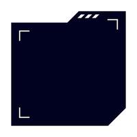 Futuristic element illustration. Colorful lower third overlay. vector
