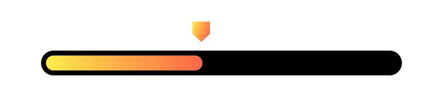Loading bar interface. Futuristic progress design element. vector
