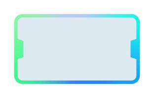 Futuristic element illustration. Colorful lower third overlay. vector