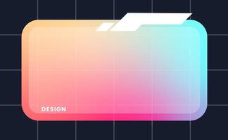 Modern pop up window illustration. Futuristic pop up interface. vector