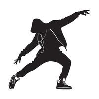 Hip Hop Dance Performance Capturing Creative Choreography and Vibrant Energy vector