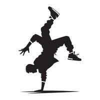 Dynamic Freestyle Dance Performance Capturing Energy and Passion with Creative Choreography on Stage vector