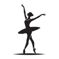 Elegant Ballet Dancer Highlighting Poise and Flexibility in a Studio Setting Demonstrating Professional Artistic Mastery vector