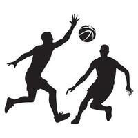 Skilled Basketball Dribbling by Athlete on Court Displaying Speed and Precision in Athletic Performance vector