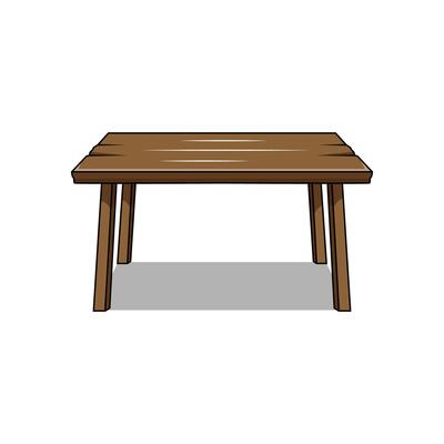 The Illustration of Garden Table