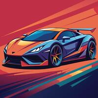 A sleek, cutting-edge concept car design that hints at innovation and advanced technology. vector