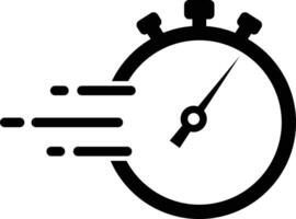 Fast time icon. Quick time symbol. Speed time logo. Fast delivery sign. flat style. vector